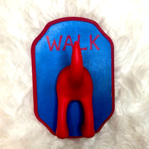 Handmade Other - Handmade Dog leash holder Walk Wooden Plaque New